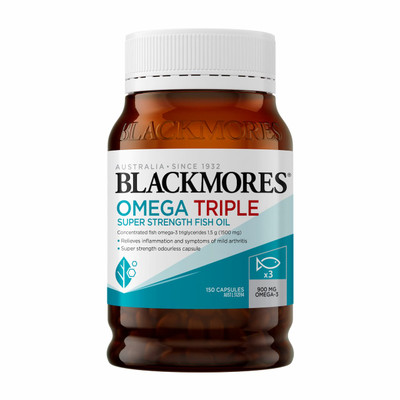 Front - Blackmores Omega Triple Super Strength Fish Oil