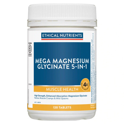 Ethical Nutrients Mega Magnesium Glycinate 5-in-1 | 120 Tablets