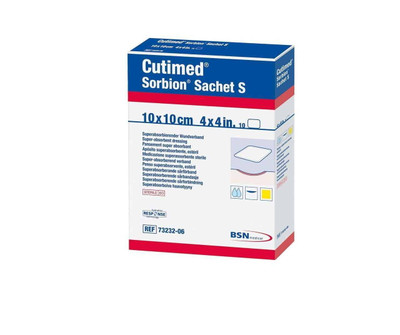 Cutimed Sorbion Sachet S 10 x 10 cm SINGLE DRESSING BSN Medical SuperPharmacyPlus