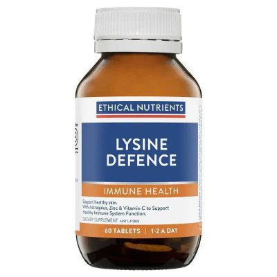 Ethical Nutrients Lysine Viral Cold Sore Defence 60 Tablets