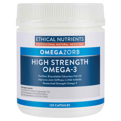 Ethical Nutrients Hi-Strength OMEGAZORB Omega-3 Fish Oil 120 Capsules Ethical Nutrients SuperPharmacyPlus
