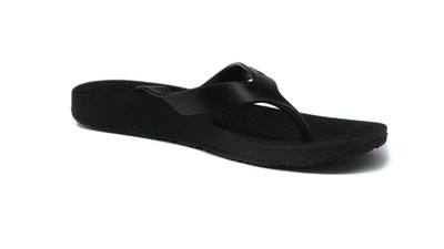 Archline Balance Orthotic Thongs Flip Flops Black With Black SuperPharmacyPlus