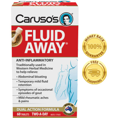 Caruso's Fluid Away | 60 Tablets - front view