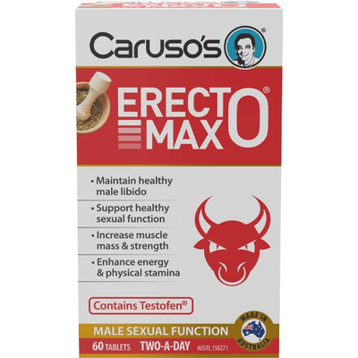 Carusos Natural Health Erecto MAX | 60 Tablets   SuperPharmacyPlus