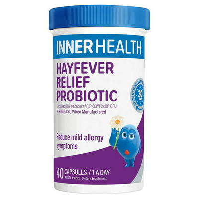 Inner Health Hayfever Relief Probiotic 40 Capsules SuperPharmacyPlus