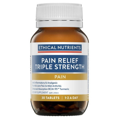 Ethical Nutrients Pain Relief Triple Strength 30 Tablets Ethical Nutrients SuperPharmacyPlus