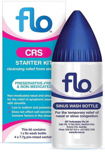 Flo CRS Starter Kit Bottle 4 Sachets Ent Technologies SuperPharmacyPlus