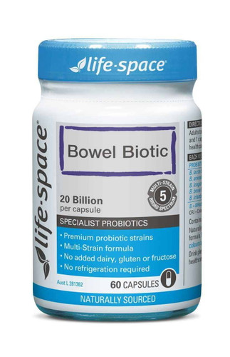 Life Space Bowel Biotic 60 Caps Evolution Health Pty Ltd SuperPharmacyPlus