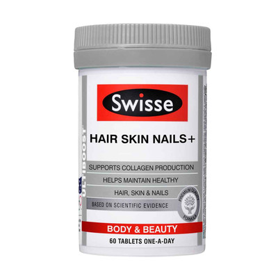 SWISSE Ultiboost Hair Skin Nails 60 one-a-day tablets Swisse SuperPharmacyPlus