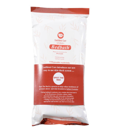 Bedbath Comfort Wipes 8 Pack Confident Care SuperPharmacyPlus