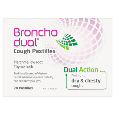 Bronchodual 20 Cough Pastilles - front view