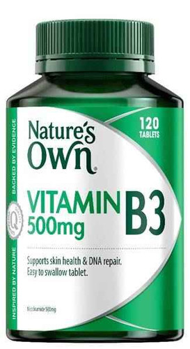 Natures Own Vitamin B3 Nicotinamide 500mg Tablets 120 Natures Own SuperPharmacyPlus