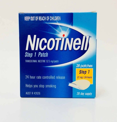 Nicotinell Step 1 Patch 21mg 28 Patches Perrigo Australia SuperPharmacyPlus