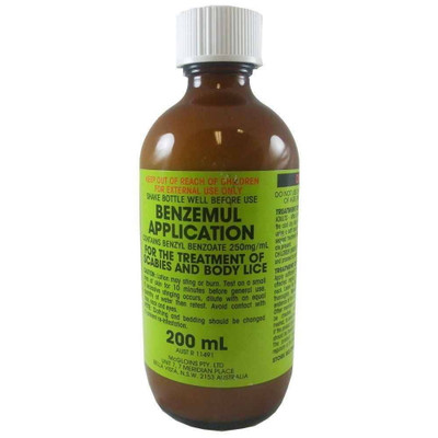 Benzemul Application for Scabies and Body Lice 200ml McGloins SuperPharmacyPlus