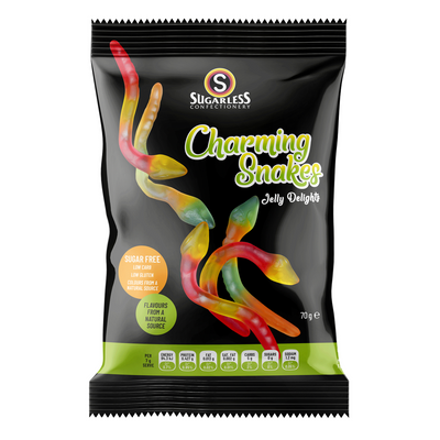 Sugarless Charming Snakes 70g Sugarless SuperPharmacyPlus