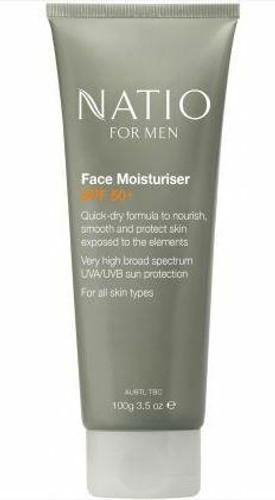 Natio Mens Face Moisturiser SPF 50 100g Natio SuperPharmacyPlus