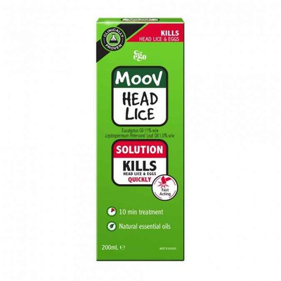 Ego MOOV Head Lice Treatment Solution 200ml Ego Pharmaceuticals SuperPharmacyPlus