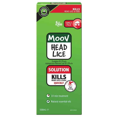 Ego Moov Head Lice Treatment Solution 500ml Ego Pharmaceuticals SuperPharmacyPlus