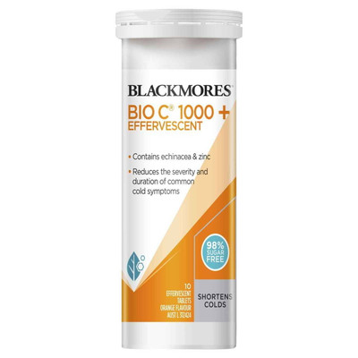 Blackmores Bio C 1000mg 10 Effervescent Tablets Blackmores SuperPharmacyPlus