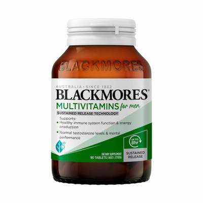 Front of Blackmores Multivitamins for Men 90 Tablets