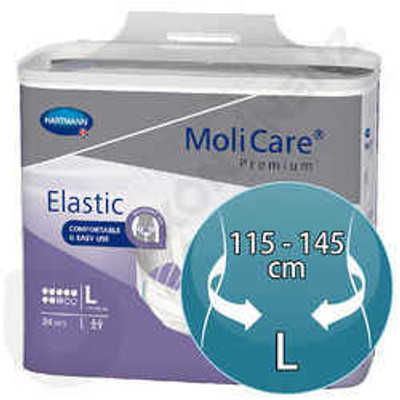 MoliCare Premium Elastic 8 drops Large 24 Pack Hartmann SuperPharmacyPlus