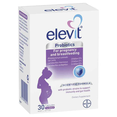 Elevit Probiotics For Pregnancy and Breastfeeding capsules 30 pack Bayer SuperPharmacyPlus