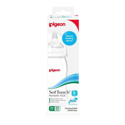 Pigeon Softouch Peristaltic Plus Pp Bottle 240ml Pigeon SuperPharmacyPlus