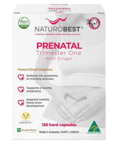 Naturobest Prenatal Trimester One with Ginger 120 Capsules SuperPharmacyPlus