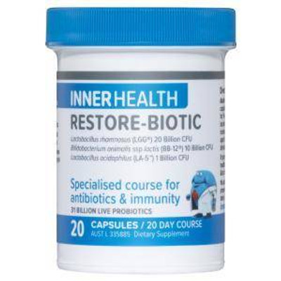 Inner Health Restore-Biotic 20 Capsules Ethical Nutrients SuperPharmacyPlus