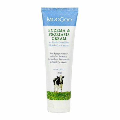 Moo Goo Eczema and Psoriasis Cream with Marshmallow, Elderberry and More 120g MooGoo SuperPharmacyPlus
