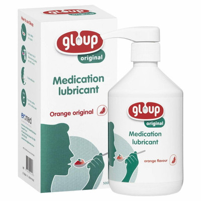 Gloup Medication Lubricant 500mL Orange Flavour GLOUP SuperPharmacyPlus