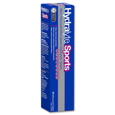 Hydralyte Sports Berry Effervescent Tablets 20 Hydralyte SuperPharmacyPlus
