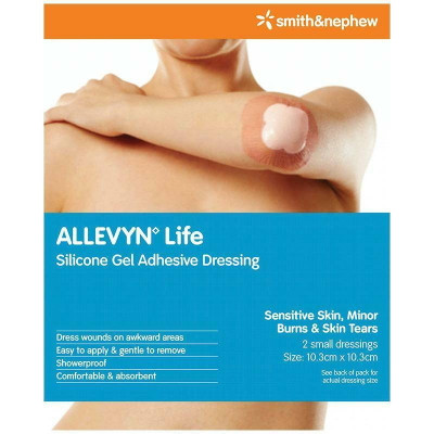 Allevyn Life Small 10.3cm X 10.3cm 2 Pack Smith and Nephew SuperPharmacyPlus