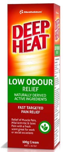 Deep Heat Low Odour Cream 100g
