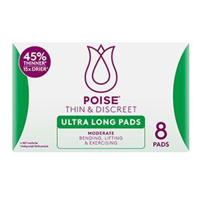 Poise Thin and Discreet Ultra Long Pads 8 Poise SuperPharmacyPlus