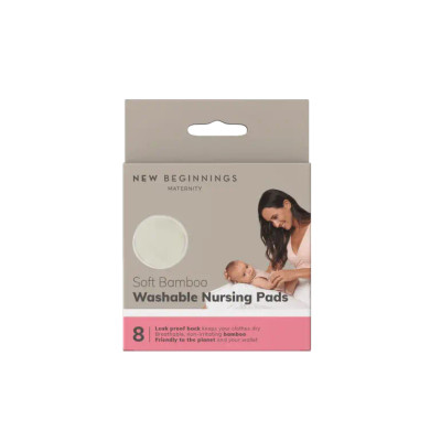 New Beginnings Washable Bamboo Nursing Pads | 8 Pads