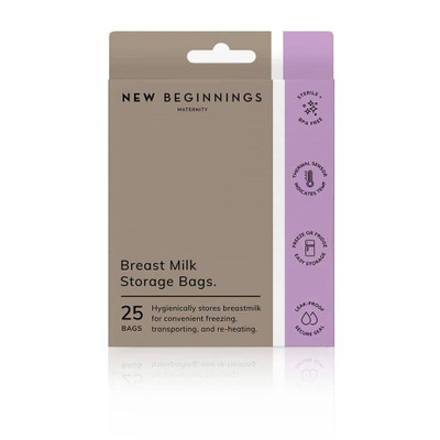 Breast Milk Storage Bags 25 Pack New Beginnings SuperPharmacyPlus