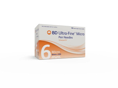 BD Micro-Fine Pen Needles 0.25mm (31G) x6mm x100