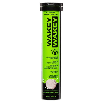 Wakey Wakey Caffeine Effervescent 20 Tablets Wakey Wakey Energy SuperPharmacyPlus