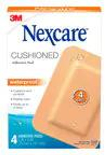 Nexcare Cushioned Waterproof Adhesive Dressing Pads 4s SuperPharmacyPlus