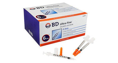 BD Ultra-Fine Syringe 0.5mL 31G 6mm or 100 pack SuperPharmacyPlus