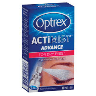 Optrex ActiMist Advance Dry Eye Spray or 10ml Optipharm SuperPharmacyPlus