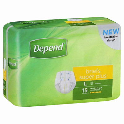DEPEND Super Plus Briefs or Large 120-150cm - 3100ml Depend SuperPharmacyPlus