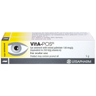 Vita-POS Vitamin A Eye Ointment 5g or 250IU/g SuperPharmacyPlus