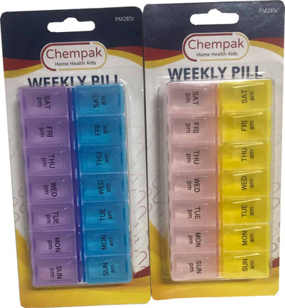 Chempak AM/PM Weekly Pill Planner