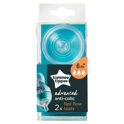 Tommee Tippee Advanced Anti-Colic Fast Flow Teats or 2 Pack SuperPharmacyPlus