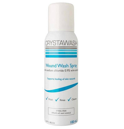 Crystawash Wound Wash Spray or 100mL SuperPharmacyPlus
