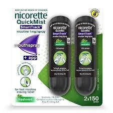 Nicorette Quickmist Smart Track Duo or 2 x 150 Sprays SuperPharmacyPlus