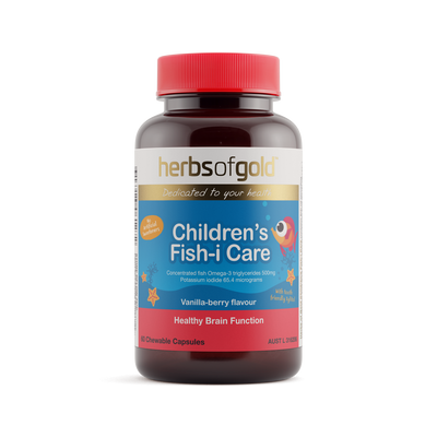 Herbs of Gold Children's Fish-i Care | 60 Chewable Capsules