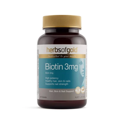 Herbs of Gold Biotin 3mg | 60 Tablets